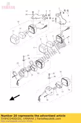 Ici, vous pouvez commander le rr flasher lumière assy 2 auprès de Yamaha , avec le numéro de pièce 5YXH33400100: