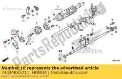 Aquí puede pedir trinquete a, trinquete de Honda , con el número de pieza 24324KA3711: