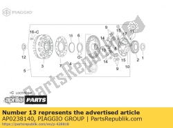 Aprilia AP0238140, Lente, OEM: Aprilia AP0238140