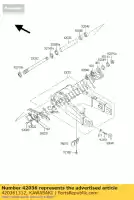 420361312, Kawasaki, manga, braço oscilante, l = 22 zx900-b1 kawasaki zx 750 900 1200 1994 1995 1996 1997 1998 1999 2000 2001 2002 2003 2004 2005 2006, Novo