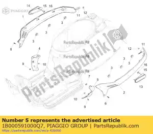 Piaggio Group 1B000591000Q7 schutzstueck spoiler - Bottom side