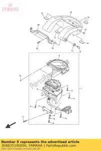 yamaha 3D8835190000 wspornik, metr - Dół