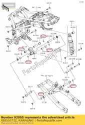 Qui puoi ordinare anello-o, 19. 8x2. 2 da Kawasaki , con numero parte 920550732: