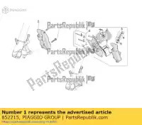 852215, Piaggio Group, pinça de freio dianteiro lh. ouro p432 aprilia  dorsoduro rsv rsv tuono rsv4 tuono tuono zd4tv000, zd4tv001, zd4tva00, zd4tva01, zd4tvc00,  750 1000 1200 2006 2007 2008 2009 2010 2011 2012 2013 2016, Novo