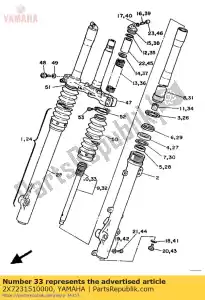 Yamaha 2X7231510000 wiosna, odbicie - Dół