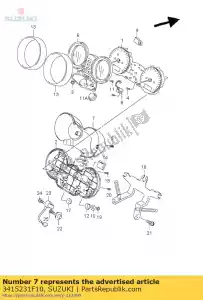 suzuki 3415231F10 cubrir - Lado inferior