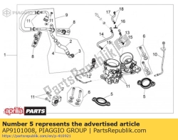 Aprilia AP9101008, Zestaw uszczelek, OEM: Aprilia AP9101008