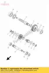 Here you can order the axle, main from Yamaha, with part number 5RU174111000: