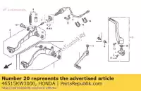 46515KW3000, Honda, tube, ressort de pédale de frein honda cb cr trx 80 450 1300 1996 1997 1998 1999 2000 2001 2002 2004 2005, Nouveau