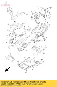 yamaha 1B9F835100PE lichaam, motorkap - Onderkant