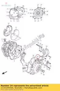 Suzuki 1135144H00 cover,magneto - Bottom side