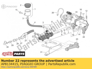 aprilia AP8134415 wspornik d?wigni hamulca - Dół
