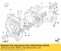 23002325220, BMW, couvercle de boîtier, argent, roulement propre (à partir du 04/1996) bmw  850 1100 1992 1993 1994 1995 1996 1997 1998 1999 2000 2001 2002, Nouveau