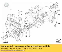 Qui puoi ordinare coperchio alloggiamento, argento, cuscinetto pulito (dal 04/1996) da BMW , con numero parte 23002325220: