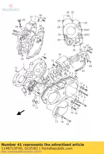 Suzuki 1148715F00 coussin - La partie au fond