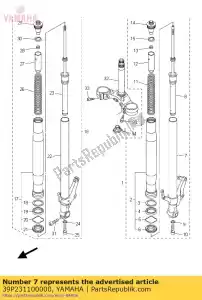 yamaha 39P231100000 cámara de aire comp.1 - Lado inferior