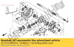 Aqui você pode pedir o selo de óleo, 39x70x11 em Honda , com o número da peça 91251HN2003: