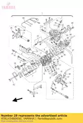 Here you can order the pipe 1 from Yamaha, with part number 4TR143480000: