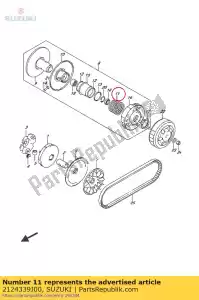 suzuki 2124339J00 primavera - Lado inferior