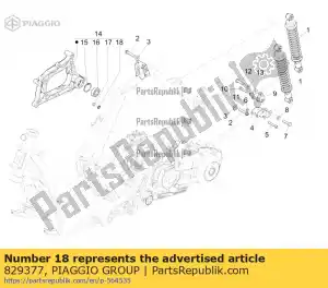 Piaggio Group 829377 bague d'arrêt - La partie au fond