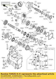 kawasaki 921800289 podk?adka, 20,3x28x0,9 klf250a8f - Dół