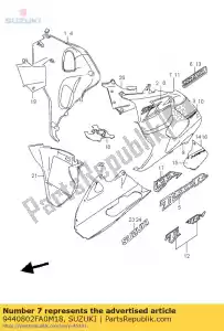 suzuki 9440802FA0M18 carenado, debajo, l - Lado inferior