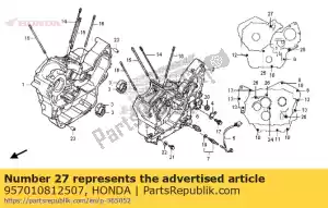 Honda 957010812507 bout, flens, 8x125 - Onderkant