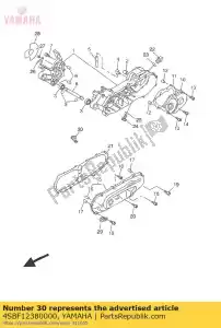 yamaha 4SBF12380000 support - La partie au fond