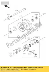 Here you can order the collar,l=70 from Kawasaki, with part number 920271866: