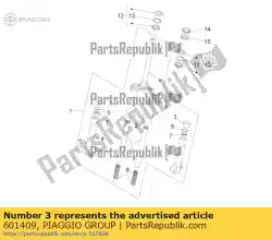 Aquí puede pedir almohadilla de Piaggio Group , con el número de pieza 601409: