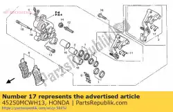 remklauw sub ass., r. Fr. Van Honda, met onderdeel nummer 45250MCWH13, bestel je hier online: