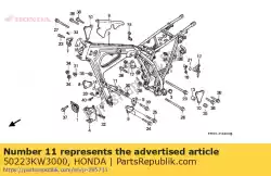 Ici, vous pouvez commander le plaque, fr eng accrocher auprès de Honda , avec le numéro de pièce 50223KW3000: