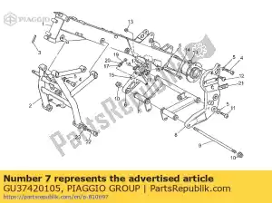 Piaggio Group GU37420105 plate connection frame - Bottom side