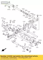 13236S005, Kawasaki, alavanca-comp, mudança de marcha ksf400-a kawasaki kfx 400 2004 2005 2006, Novo