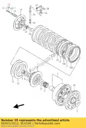 Tutaj możesz zamówić ? O? Ysko rolkowe od Suzuki , z numerem części 0926315012: