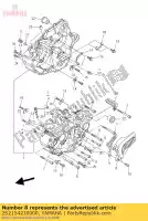 2S2154210000, Yamaha, tampa, cárter 2 yamaha wr yz 450 2006 2007, Novo