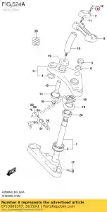 suzuki 0713008307 parafuso - Lado inferior