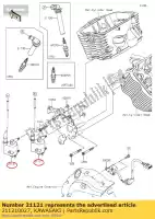 211210027, Kawasaki, Bobine d'allumage kawasaki  vn vulcan 900 1700 2006 2007 2008 2009 2010 2011 2012 2013 2014 2015 2016 2017 2018 2019 2020 2021, Nouveau