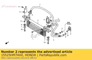 honda 15525HM7A00 manguera comp., l. petróleo - Lado inferior