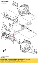 Qui puoi ordinare coperchio, freno posteriore da Suzuki , con numero parte 6412343F00: