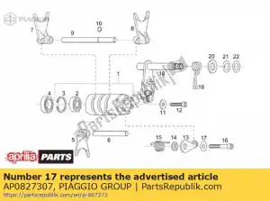 Piaggio Group AP0827307 washer 6.2x18x0.5 - Bottom side