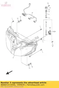 yamaha B888A3V10000 module d'engrenage 1 - La partie au fond