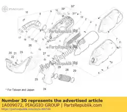 Aquí puede pedir entl? Ftungsrohr de Piaggio Group , con el número de pieza 1A009072: