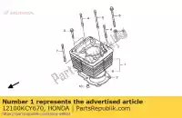 12100KCY670, Honda, cylindre comp. honda trx xr 400 1996 1997 1998 1999 2000 2001 2002 2003 2004 2005 2006 2007, Nouveau