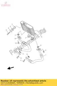 yamaha 1D71316G0000 mangueira, óleo 2 - Lado inferior