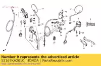 53167KA2010, Honda, alloggiamento, acceleratore superiore honda mtx rf (d) rw (d) england s (f) netherlands xlr xr 50 80 125 200 1983 1985 1986 1987 1990 1991 1992 1993 1994 1998 1999 2003 2004 2005 2006, Nuovo