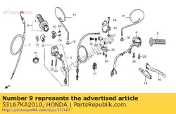 Aqui você pode pedir o carcaça, acelerador superior em Honda , com o número da peça 53167KA2010: