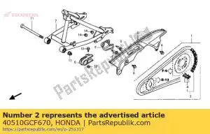 honda 40510GCF670 caja, cadena de transmisión - Lado inferior