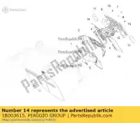 1B003615, Piaggio Group, estensione della targa     , Nuovo