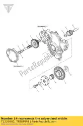 Tutaj możesz zamówić zestaw biegu ja? Owego 14t / 64t od Triumph , z numerem części T1229902: